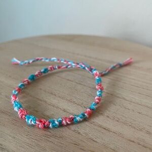 10/$25 Bright Cotton Candy Woven Bracelet